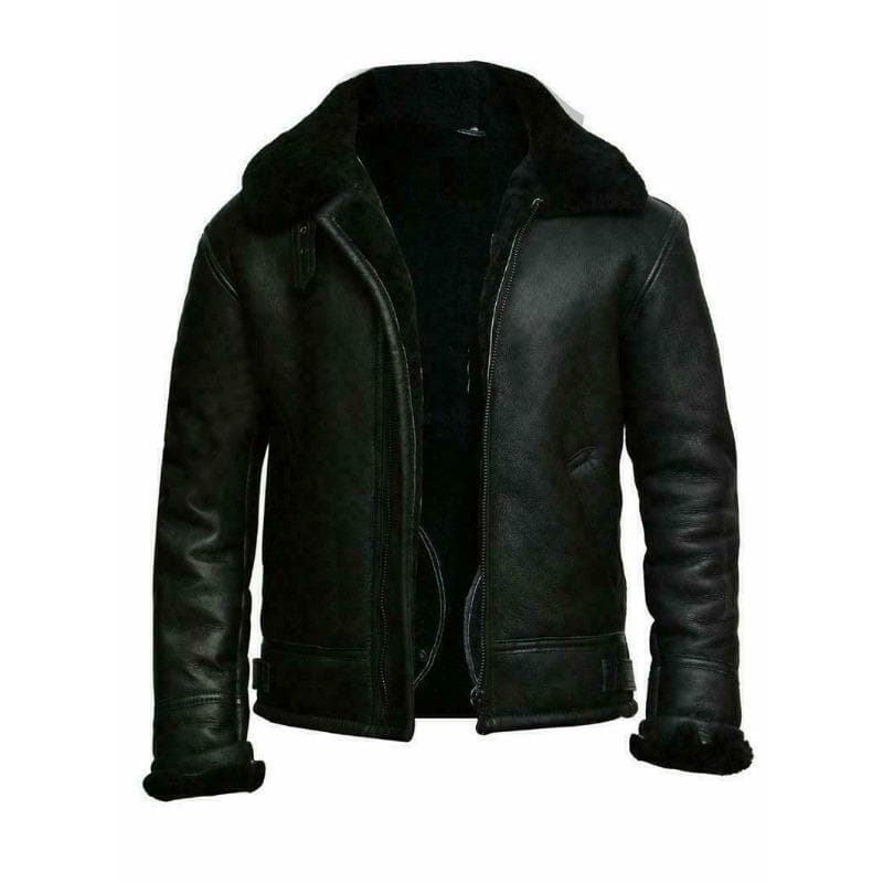 Men's Coat Large Lapel Fur All-in-one Coat Long-sleeved Fur Coat 3XL