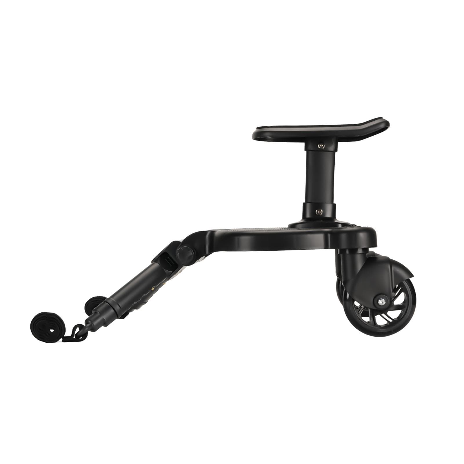 Universal Stroller Board with Detachable Seat Adjustable 2 In1 Sit and Stand Stroller Glider Board black