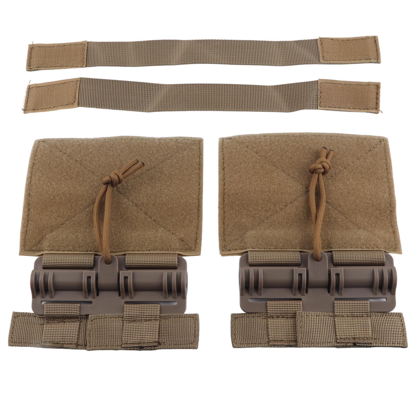 2pcs Outdoor Quick Release Cummerbund MOLLE Removal Buckle Nylon Portable Quick Removal Buckle brown