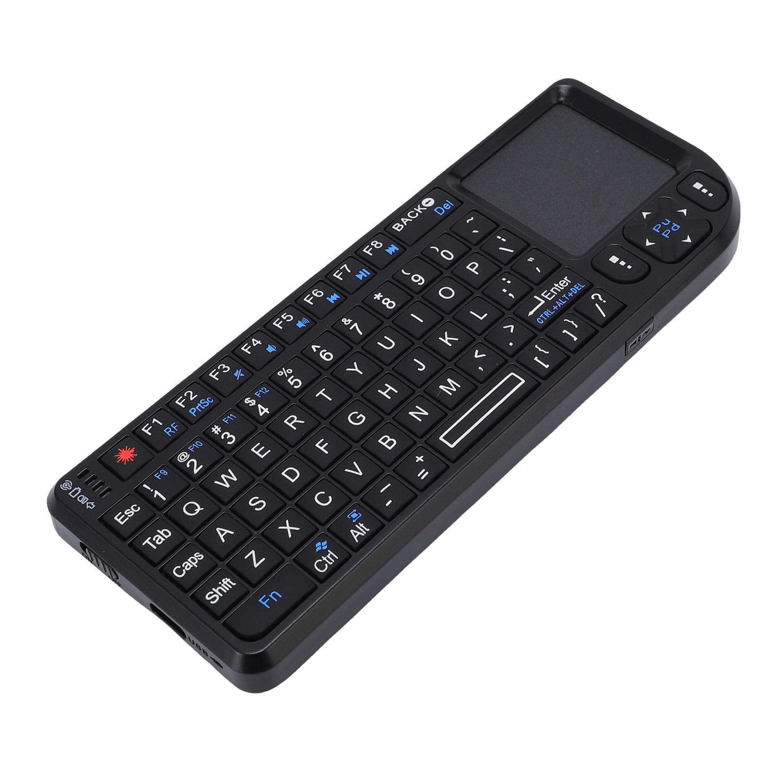 Touchpad Keyboard Small 2.4GHz Wireless USB Rechargeable Portable Thin Touch Keyboard with Backlit