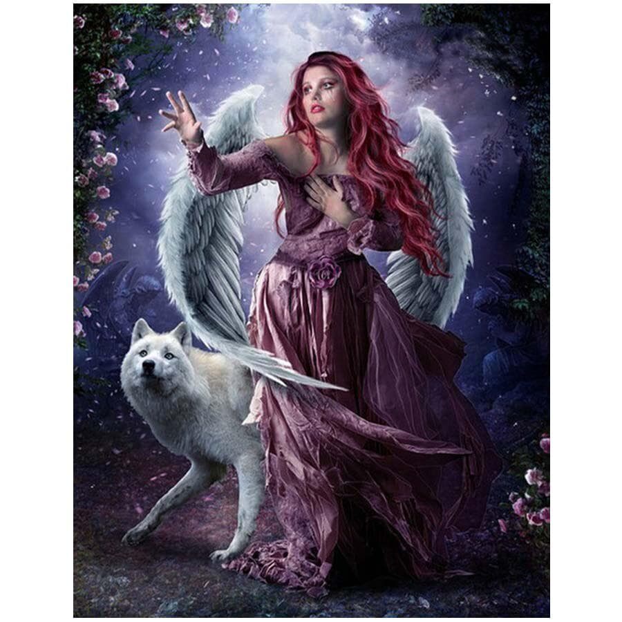 Diy Diamond Painting Kit Full Rhinestone 5D Round Diamond Cross Stitch Embroidery 20X30CM