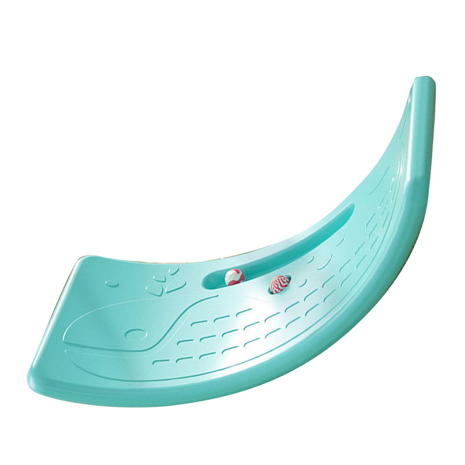 Kids Rocker Board Plastic Load Bearing 50kg / 110.2lb Children s Wobble Board for Exercise Indoor green