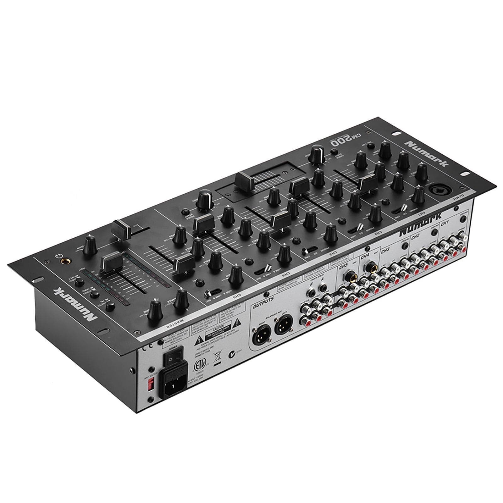 Professional 5Channel DJ Rack Mount Stereo Mixer Mixing Console