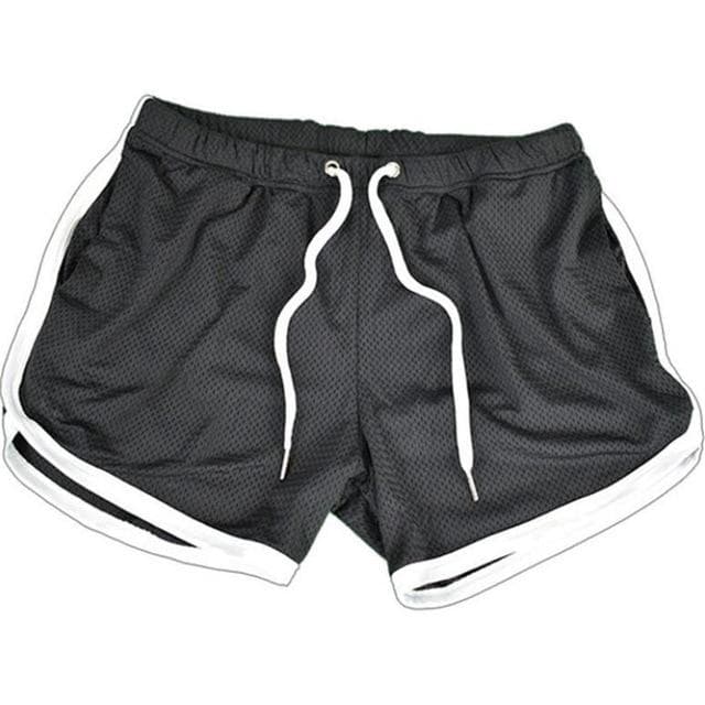 Running Shorts Men Gym Fitness Training Gitf Quick Dry Beach Short Pants Male Summer Sports Workout Fitness Bottoms M black