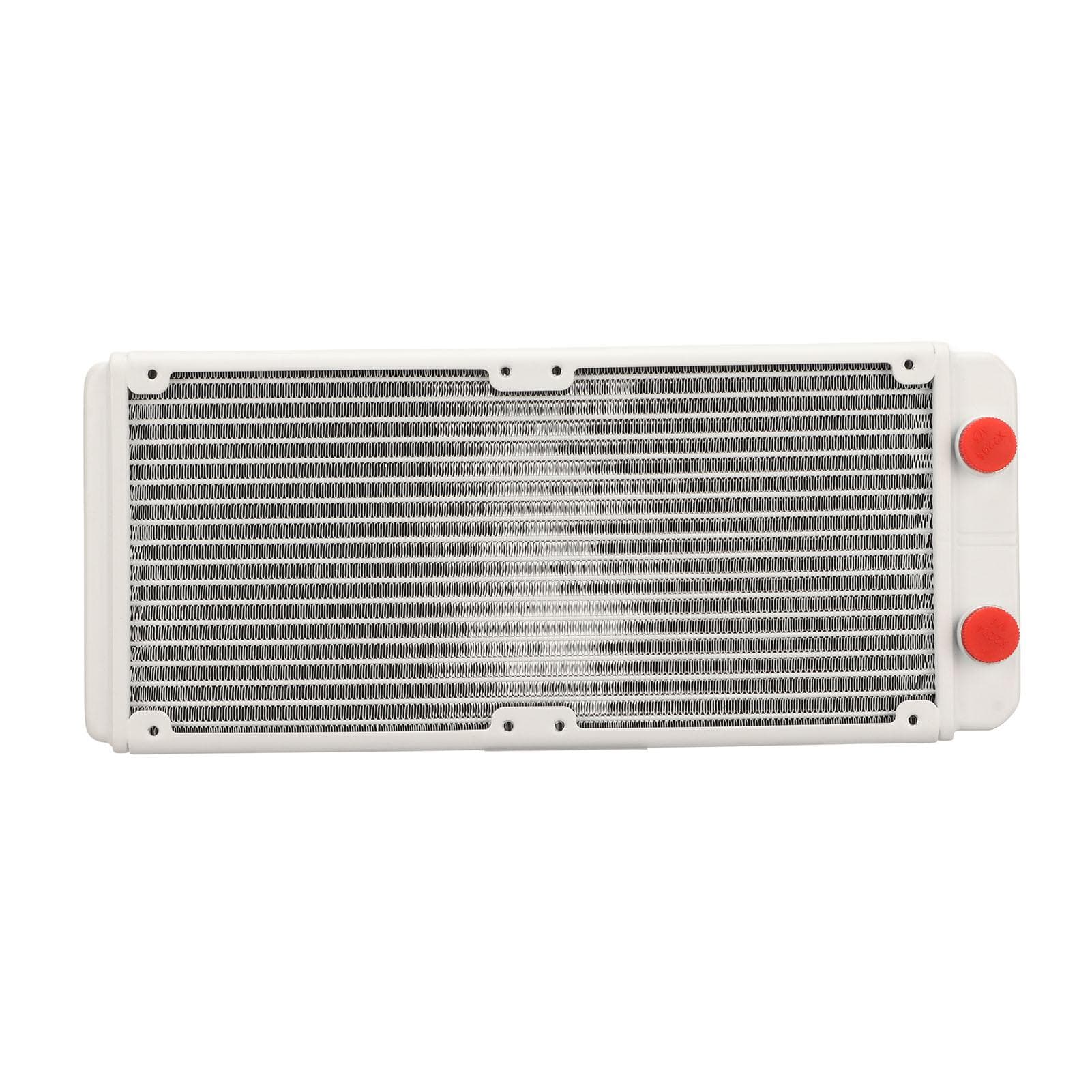 Water Cooling Radiator G14 Thread 18 Pipes Durable Fins Heat Exchanger Radiator PC Aluminum