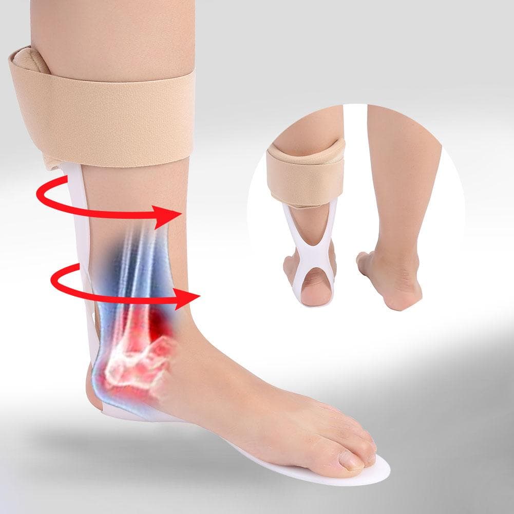 Adjustable Foot Drop Orthosis Ankle Corrector Brace Support Protection Splint Left Foot SM