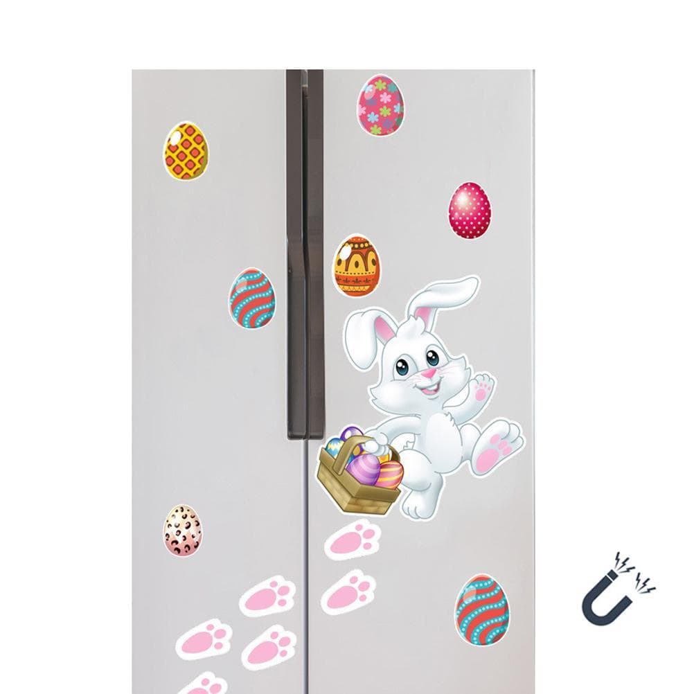 15 Pieces Easter Bunny Refrigerator Magnets Fridge Magnet Sticker Bunny Easter Egg Magnet Sticker