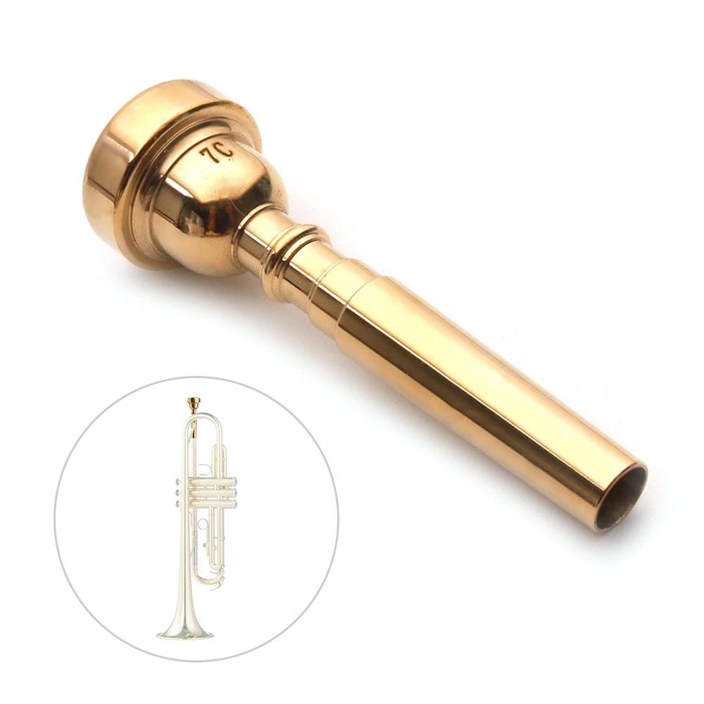 Trumpet Mouthpiece Musical Instrument Accessories Gold Plated 7C 7C gold