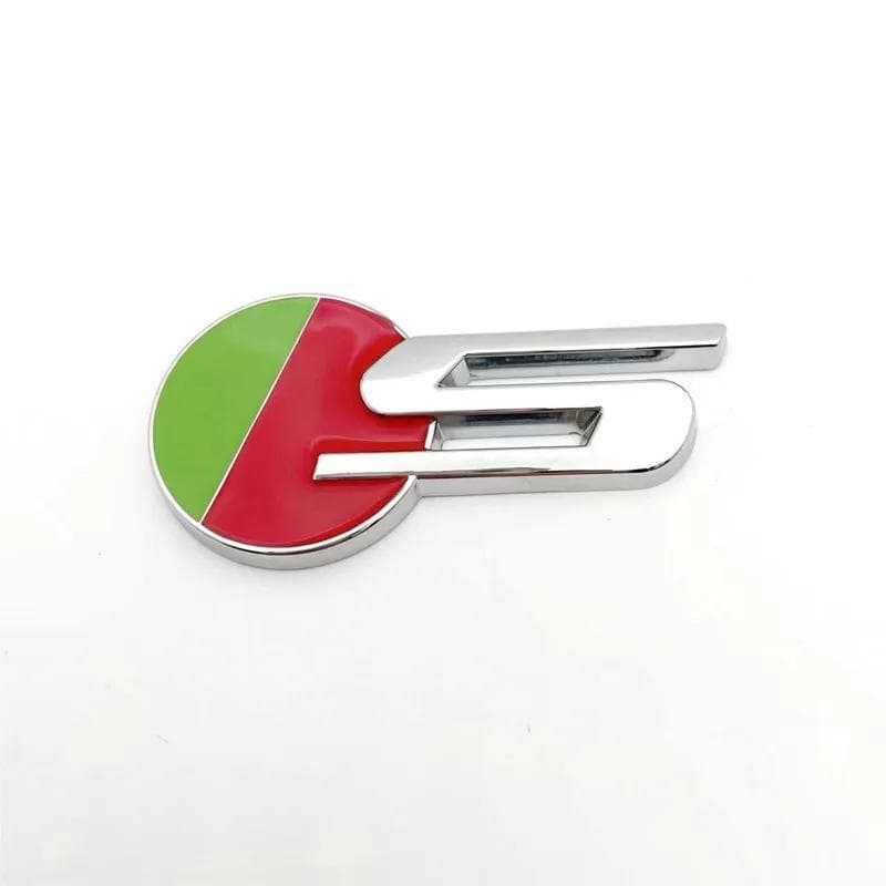 3D Metal S Logo Letters Car Rear Boot Trunk Emblem Badge Decal For J-A-G-U-A-R S Type XF X250UK Flag S Sticker Accessories S-Style1