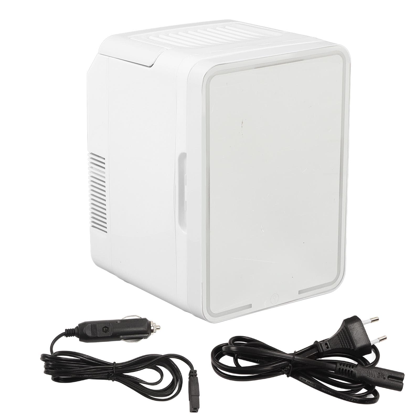 12L Mini Refrigerator Warmer and Cooler With LED Light Cosmetic Mirror Mini Refrige Cooler for