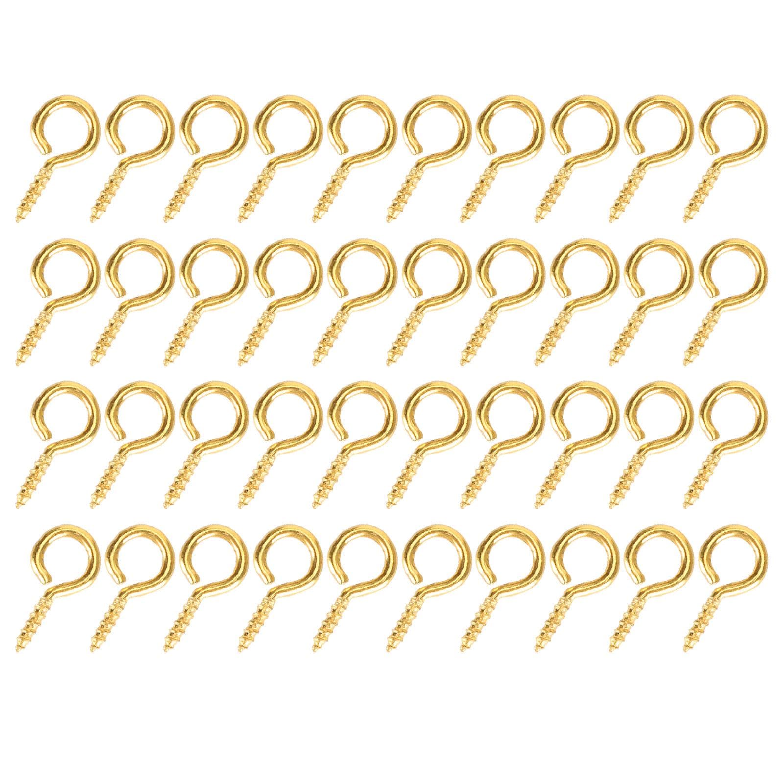 200Pcs Pearl Screw Eye Peg Pin Pendant Connector Screw Spike DIY Making Jewelry Accessoryrose gold gold