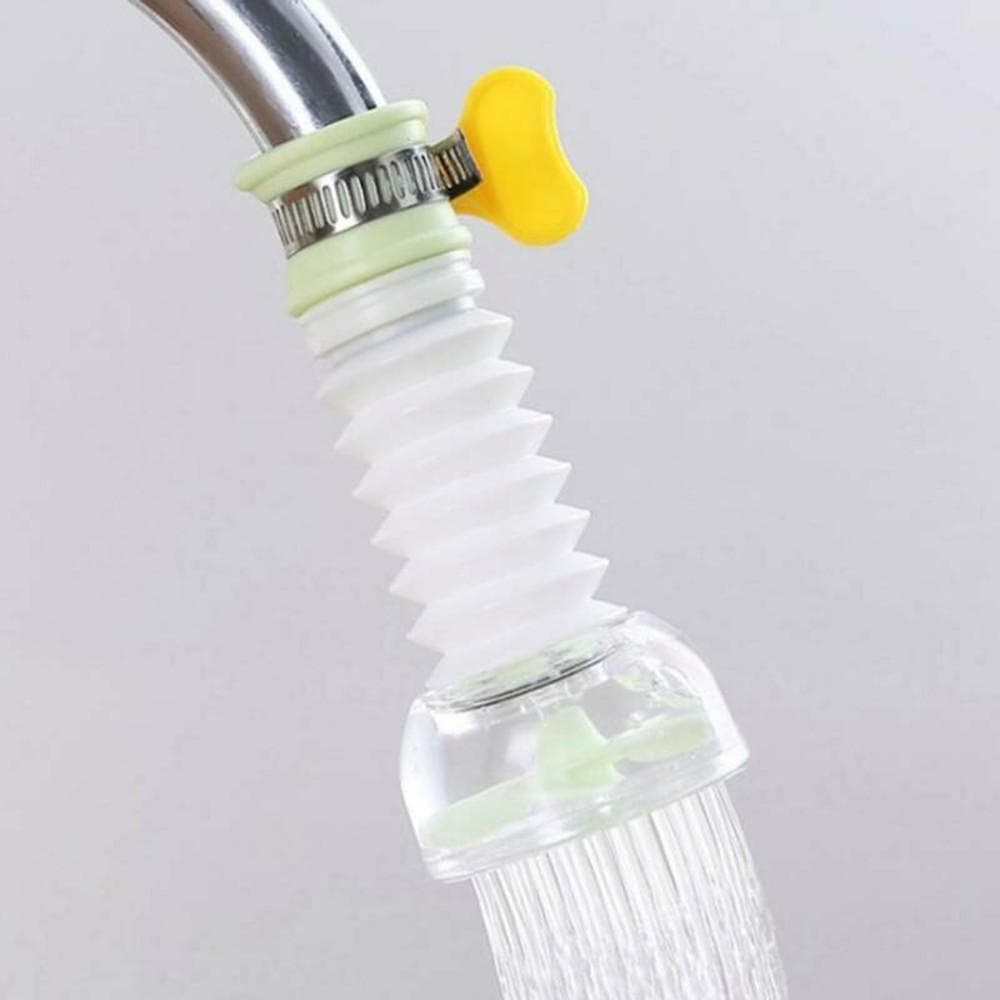 Telescopic Rotating Faucet Kitchen Splashproof Tap Head Water Filter Nozzle # green