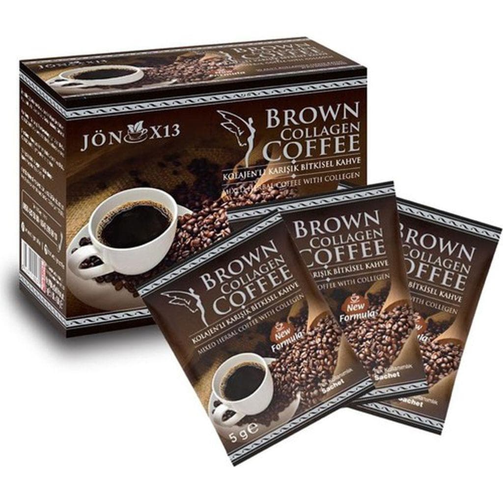 Brown Tea Collagen Coffee Mixed Herbal Coffee with Collagen