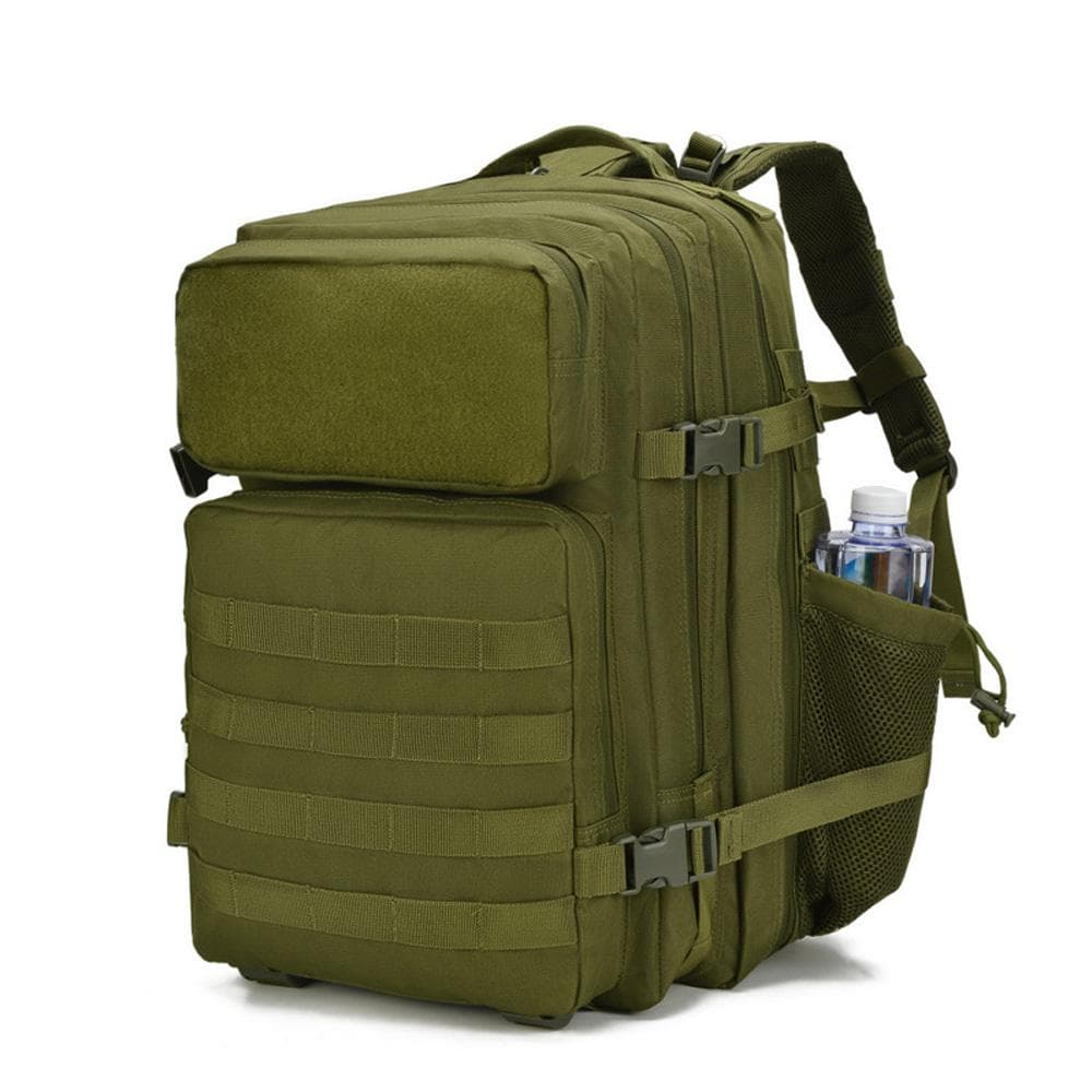 Large Capacity Backpack Outdoor Camping Backpack Sports Travel Hiking Mountaineering Backpack army green