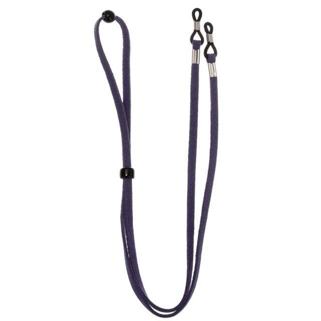 Fashion Adjustable Glasses Chain Face Mask Lanyards Non -Slip Anti -Lost Wearing Holding Wire Comfort Sunglasses Cord Neck Strap navy blue