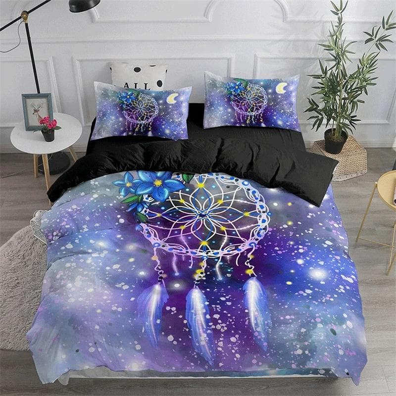 Dream Catcher Bedding Set Elegant Bohemian Duvet Cover Queen Twin Full Ethnic Quilt Cover Single Double King Comforter Bed Cover 150X200cm-3pcs