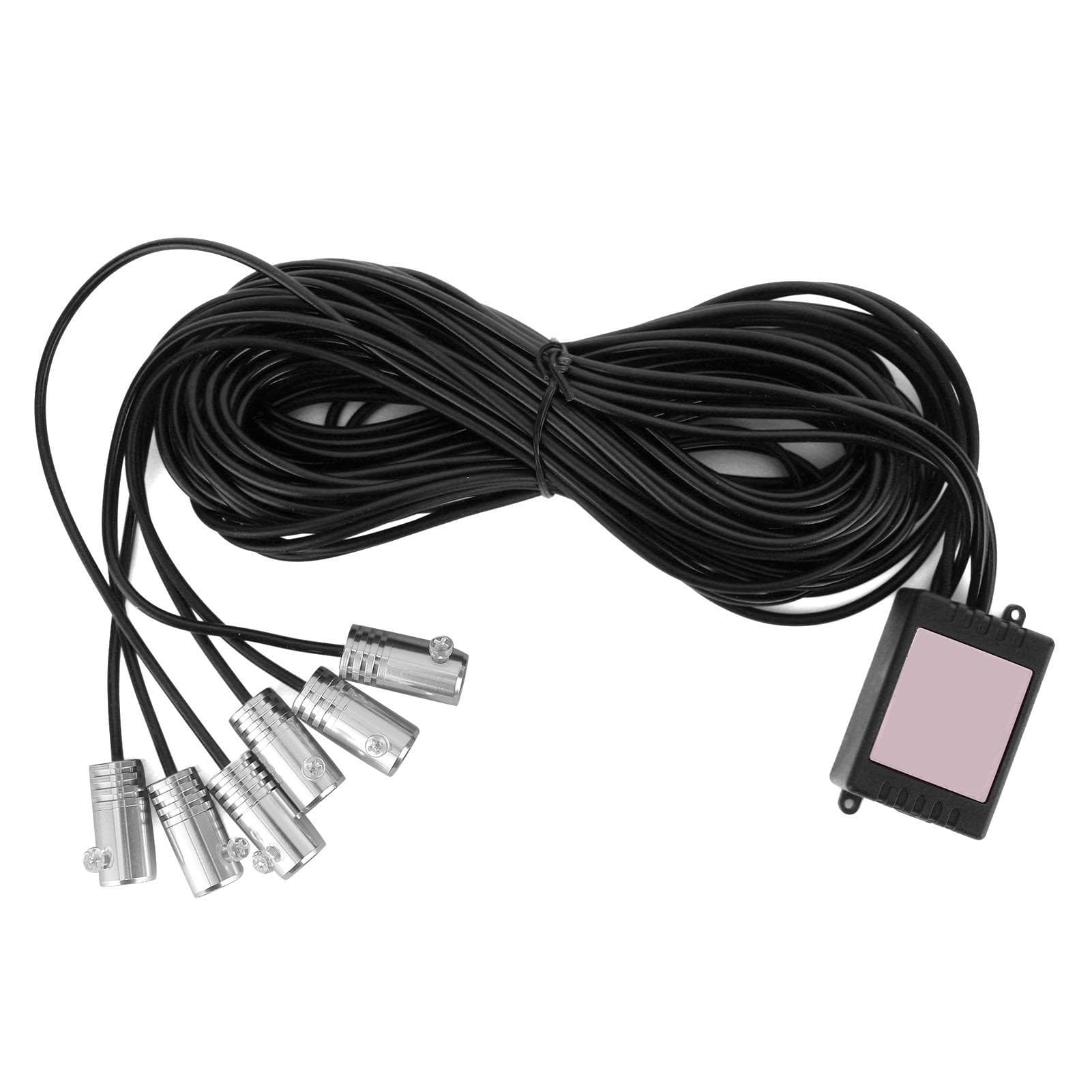 LED Ambient Light RGB Color Music Sound Control Multiple Modes 6 Lamps for Car Interior Door Panel