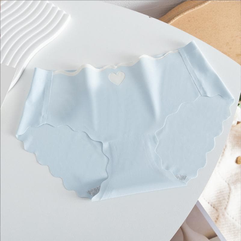 Women's Ice Silk Panties Underwear Breathable Purified Cotton Crotch Seamless Underwear Sexy Underpants L