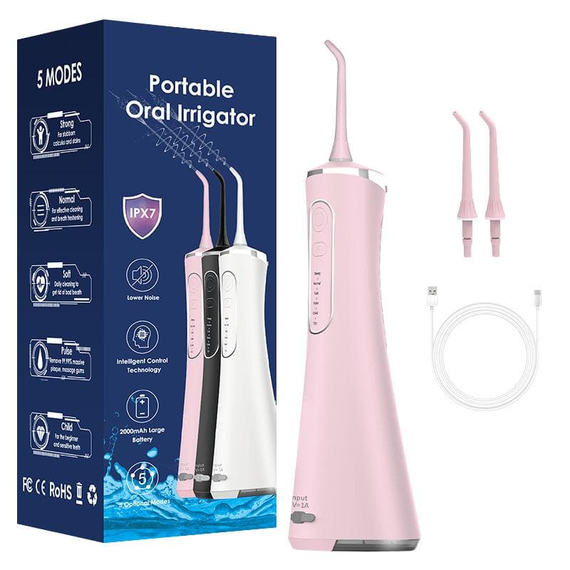 Household Handheld Electric Tooth Flusher, Portable Oral Rinser, Large Water Tank, Water Dental Floss Scrubber