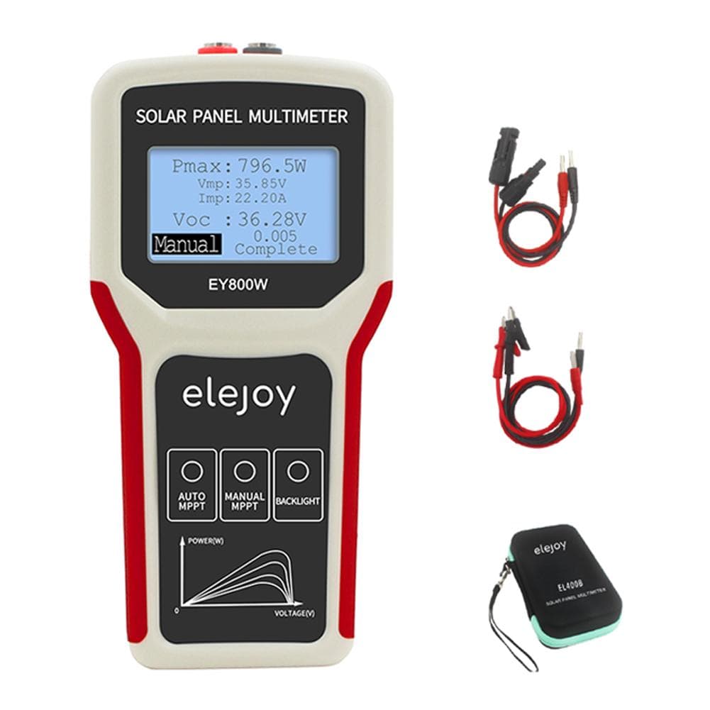 Upgrades Handheld Portable Photovoltaic Panel Power Supplys Multimeter Auto Manual MPPT Detection EY800W
