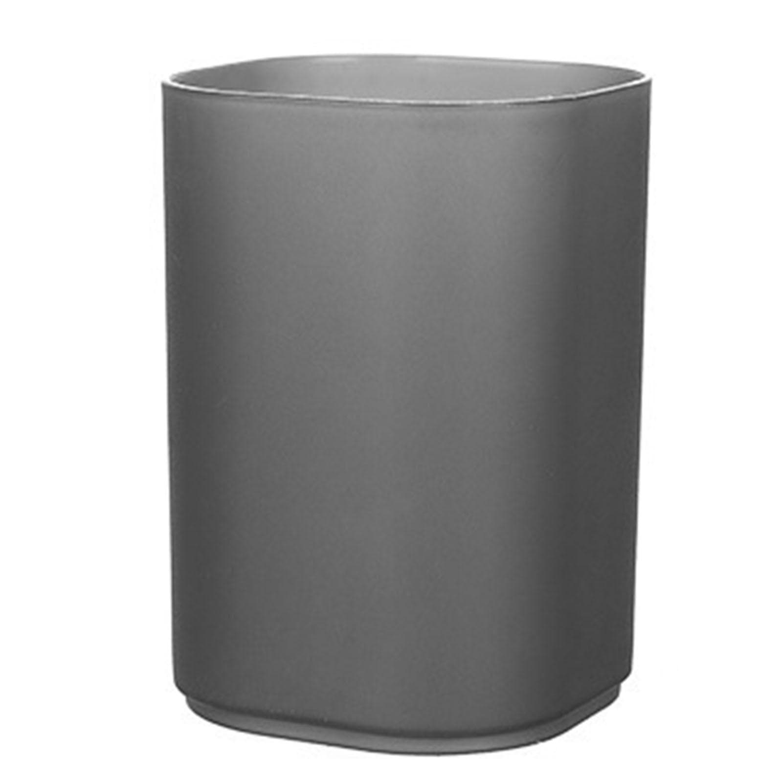 Pen Holder Transparent Frosted Finish Pencil Holder Space Saving Multifunctional Pen Holder Cup for black