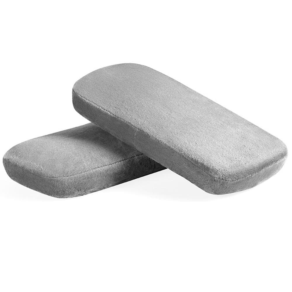 Memory Foam Chair Armrest Office Chair Arm Cushion with Removable Cover for Elbows and Forearms grey