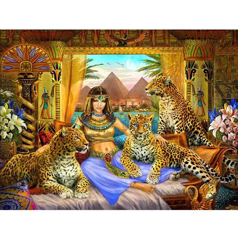 5D DIY Diamond Embroidery Leopard Diamond Painting Cross Stitch Rhinestone Mosaic Decoration 20X30CM