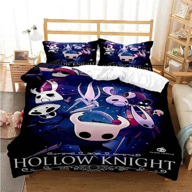 3D Printing Game Hollow Knight Bedding Set Duvet Cover Comforter Bed Single Twin Full Queen Youth Girl Boys Gift Home Textiles 70x133cm 2pcs