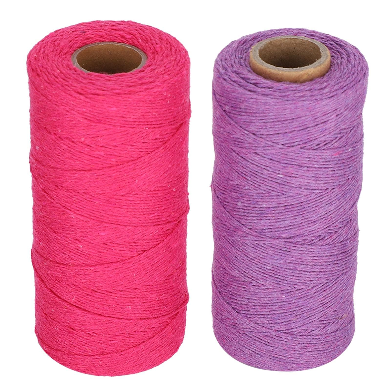 2Pcs Weaving Yarn 84 Warp Knit Carpet Blanket Pure Cotton Spinning Sewing Accessories