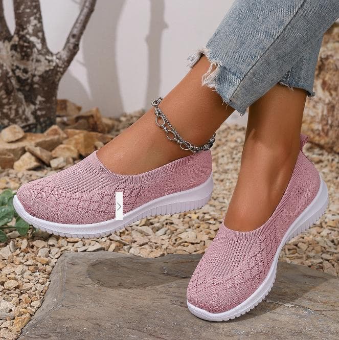 Fashion Women Sneakers Breathable Walking Shoes Casual Shoes Outdoor Flat Shoes 42