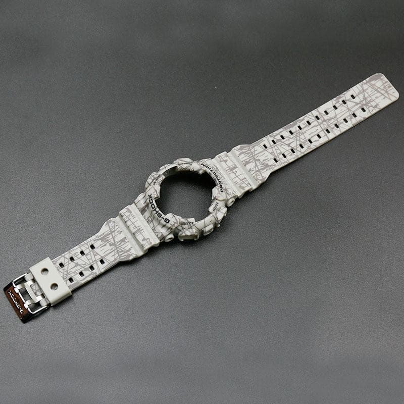 Camouflage Resin Strap for Casio G-SHOCK GD120 GD100 GA110 GA100 Frame Sports Bracelet GA100 GLS-100 Men's Watch Band gray