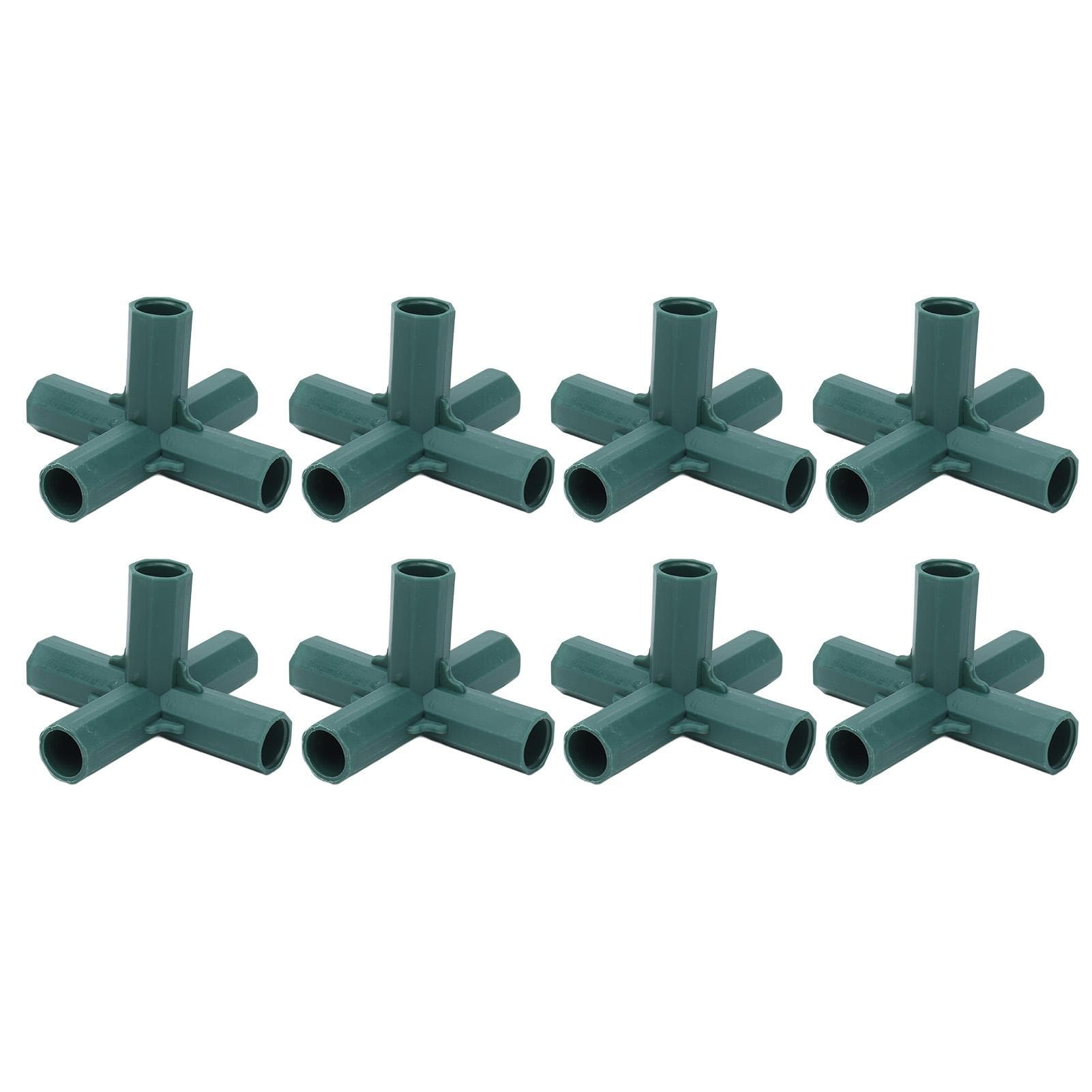 8PCS Plant Support Joint 5 Way Garden Stake Joint Plastic Plant Stake Connector for Greenhouse