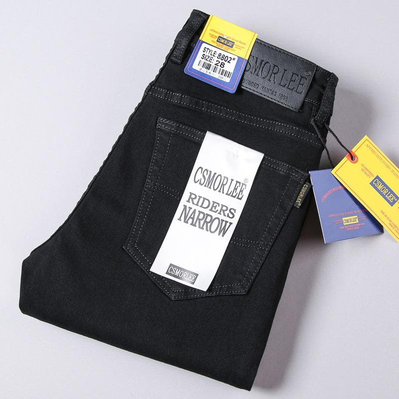 Jeans Men Straight Loose Elastic Slim Spring and Autumn Models Nostalgia Long Trousers Men Tide Trousers 31