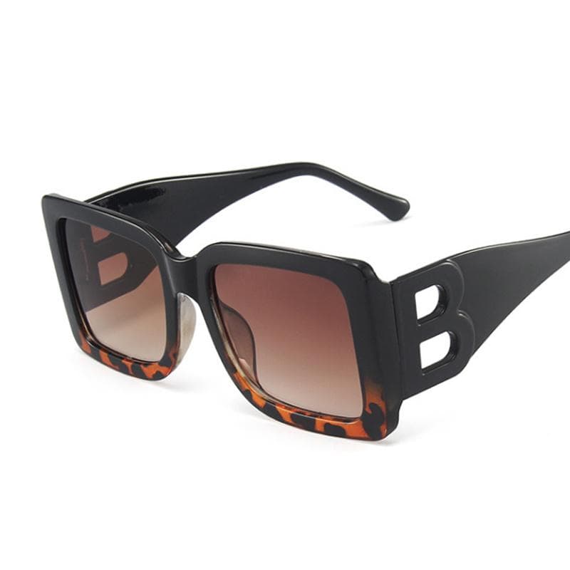 Oversized Square Vintage Sunglasses Fashion Designer Brand Cat Eye Sun Glasses for Women Stylish Oculos De Sol as picture