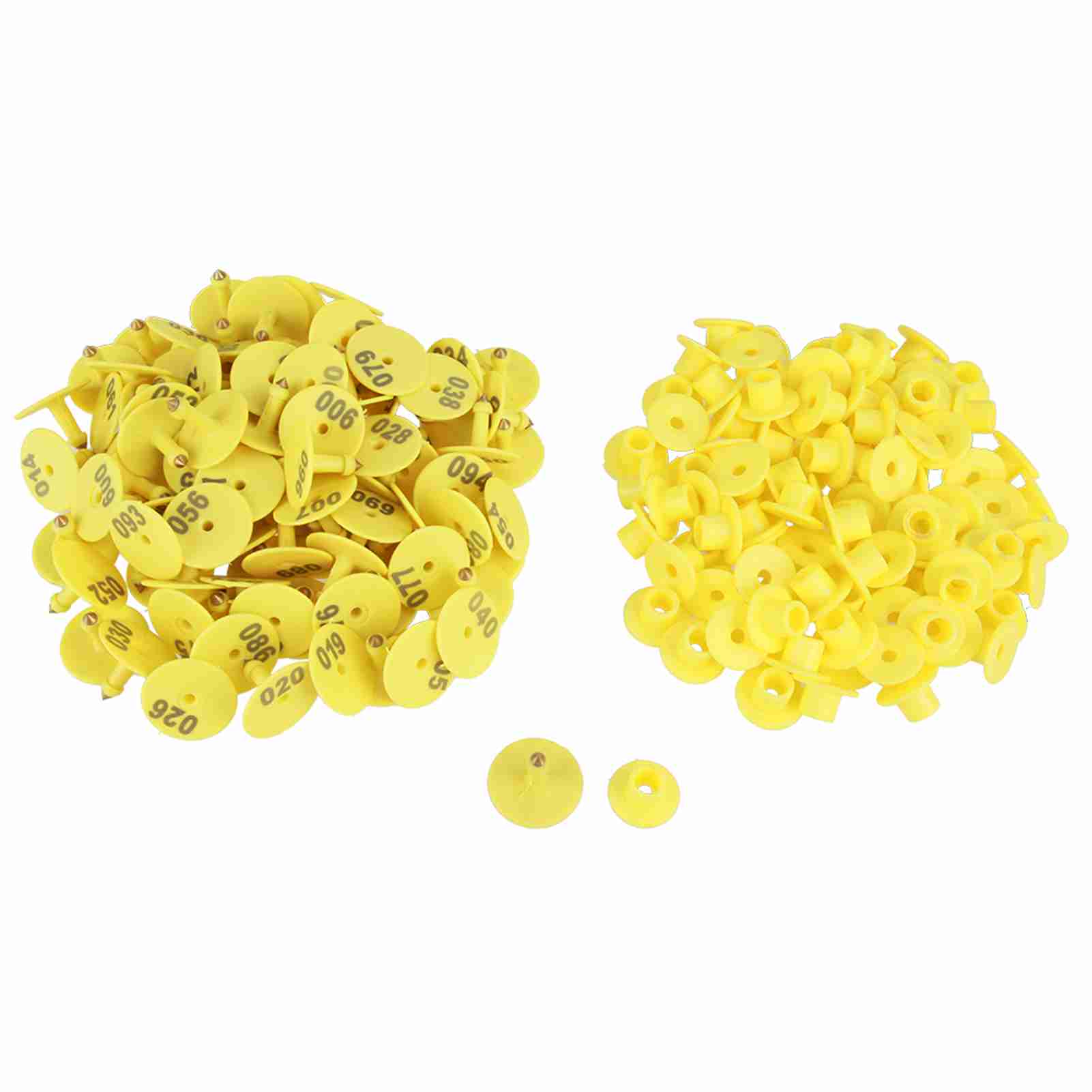 100Pcs/Set Sheep Goat Hog Pig Cattle Beef Cow Livestock Ear Number Tag Farm Animal Lettering