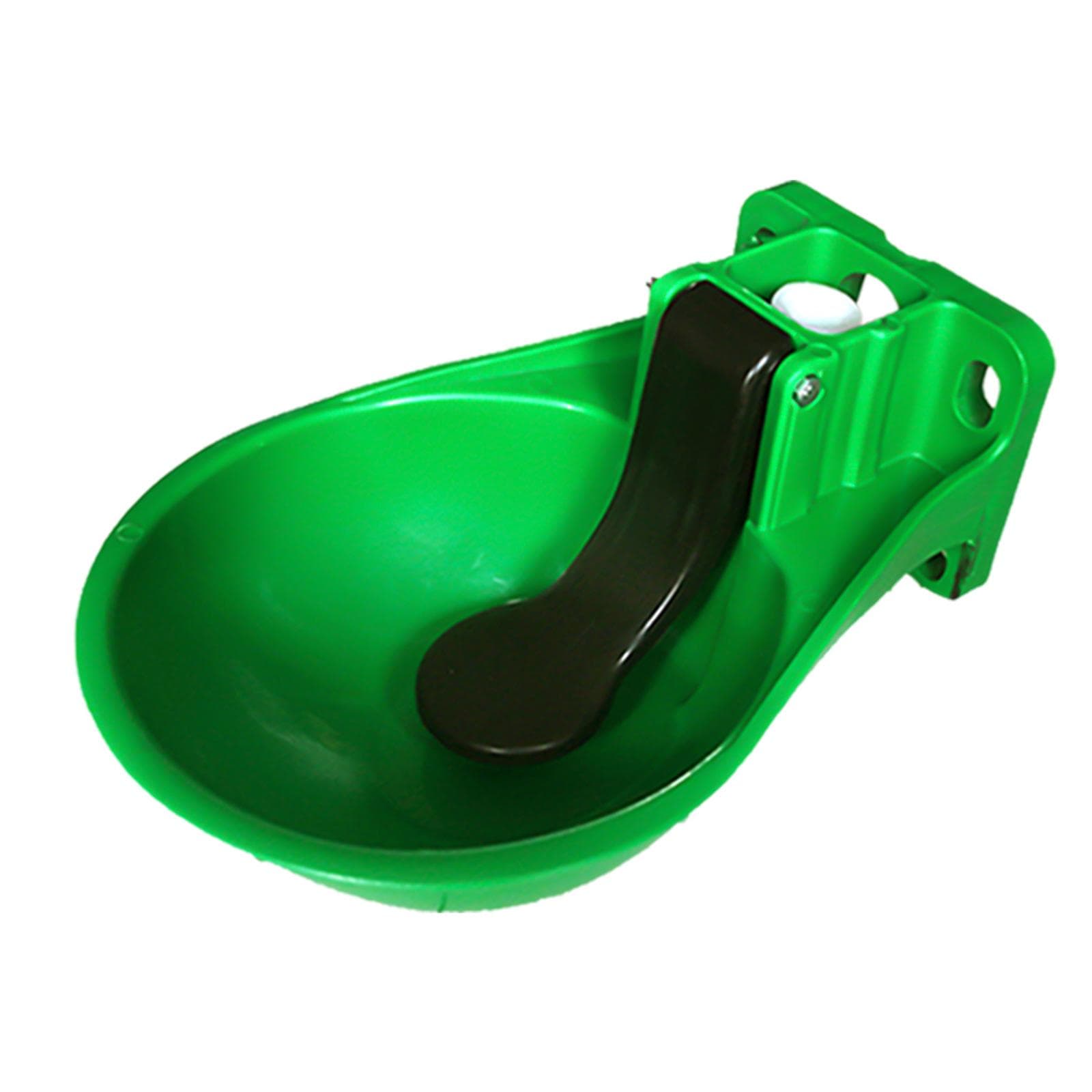Automatic Cow Drinking Water Bowl Livestock Waterer for Cow Horse Donkey Sheep black/green