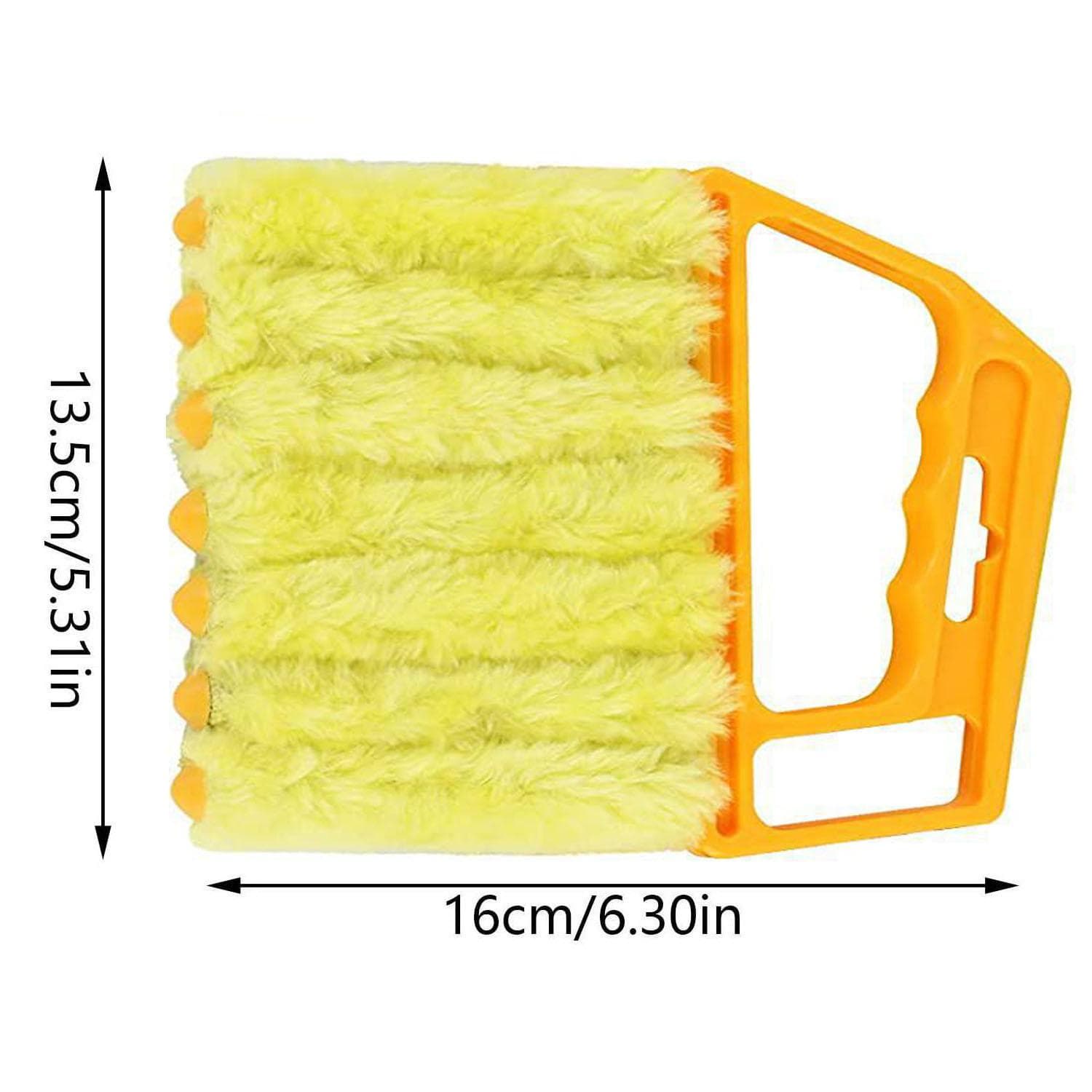 Window Cleaning Brush Microfiber Air Conditioner Cleaning Duster Cleaner Wash Venetian Blind Blade Cleaning Cloth Kitchen Tool yellow