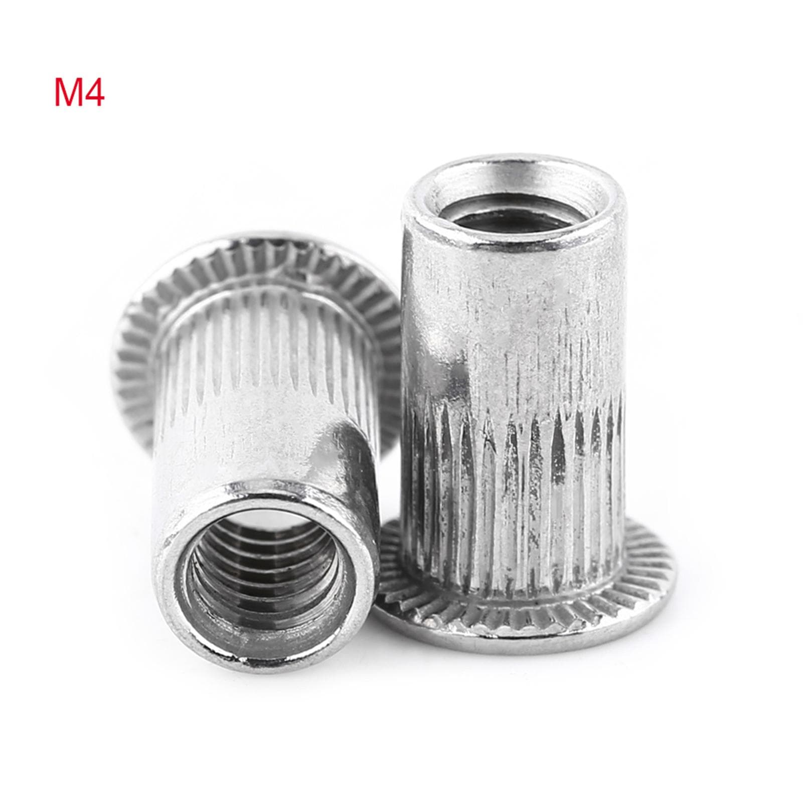 M3M8 Flat Head Threaded Blind Rivet Nut Insert Nutsert Screw Stainless Steel(M6)
