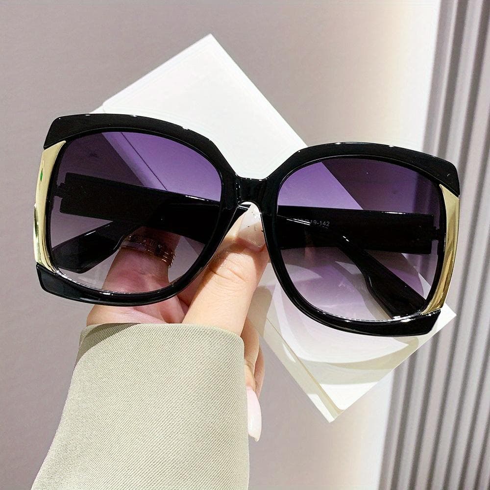 Oversized Oval Y2K fashion sunglasses women luxury gradient lens stylish holiday accessories showcasing personality