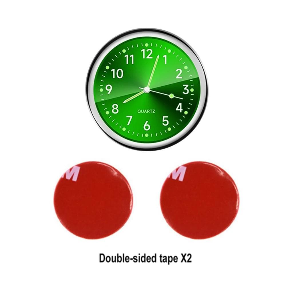 Luxury Car Dashboard Clock - Premium Mini Quartz Clock for Car Interior, Modern Design Automotive Decor Accessories yellow