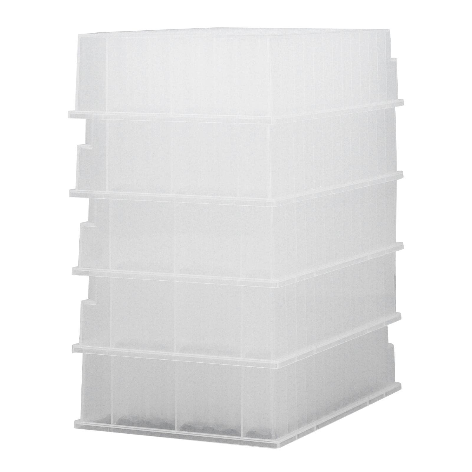 5PCS Deep Well Storage Plate PP Plastic 32mm Height 96 Round Holes Laboratory Deep Well Plate