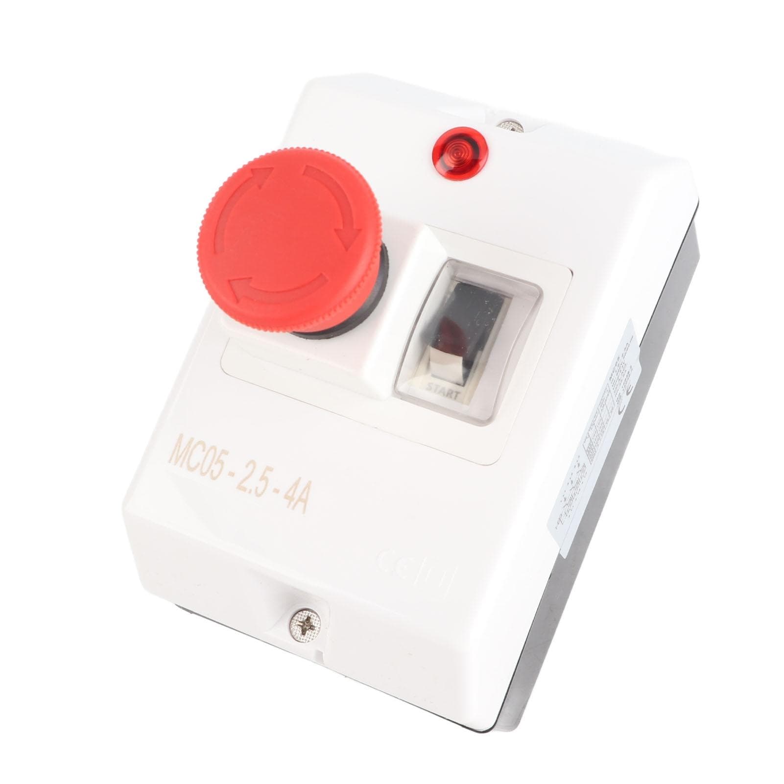 Waterproof Motor Protector Circuit Breaker with Emergency Stop Knob and Signal Lamp 2.5?4A 230240V