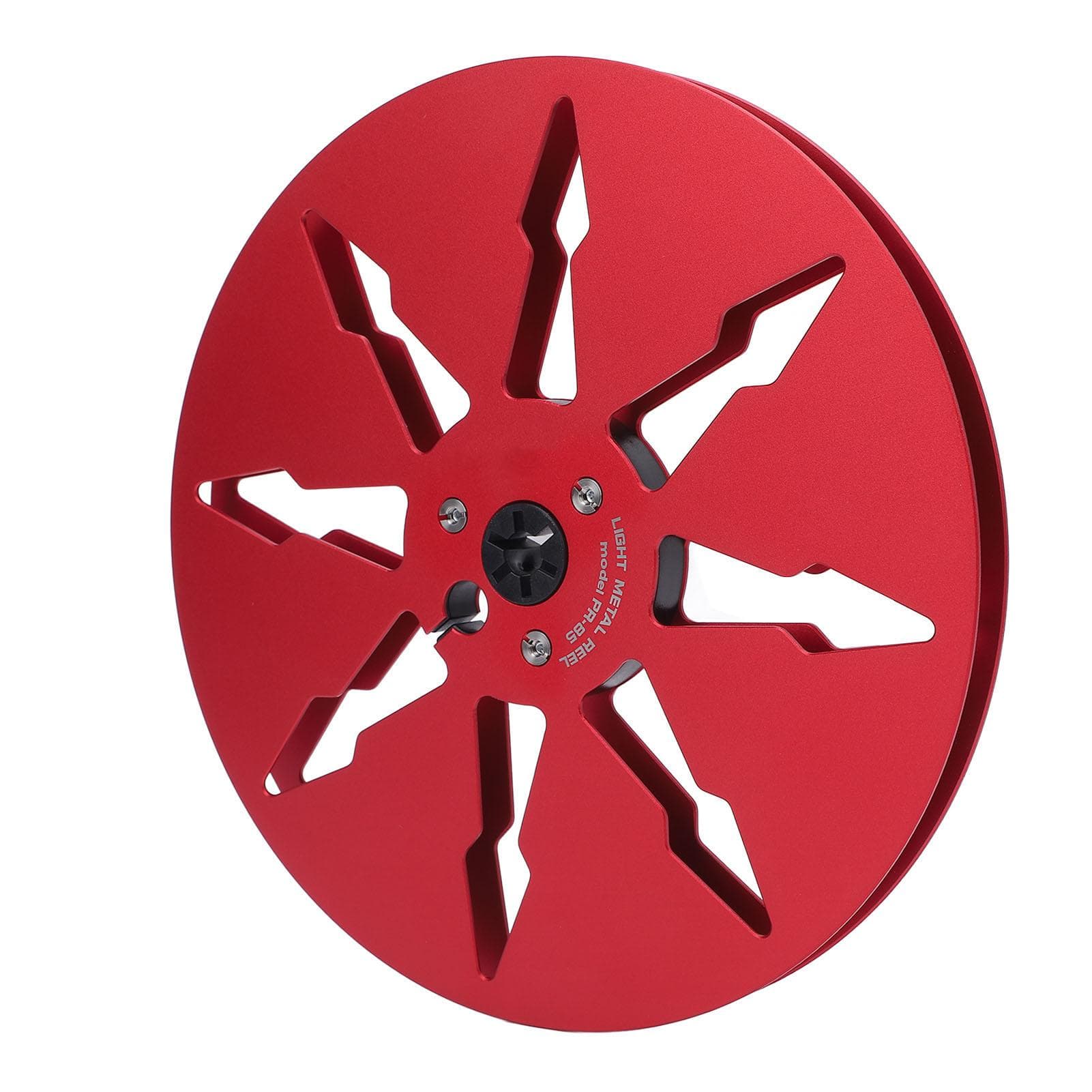 14 7 Inch Empty Tape Reel Aluminum Alloy Open Reel Sound Tape Empty Reel with 8 Hole for ReVox red