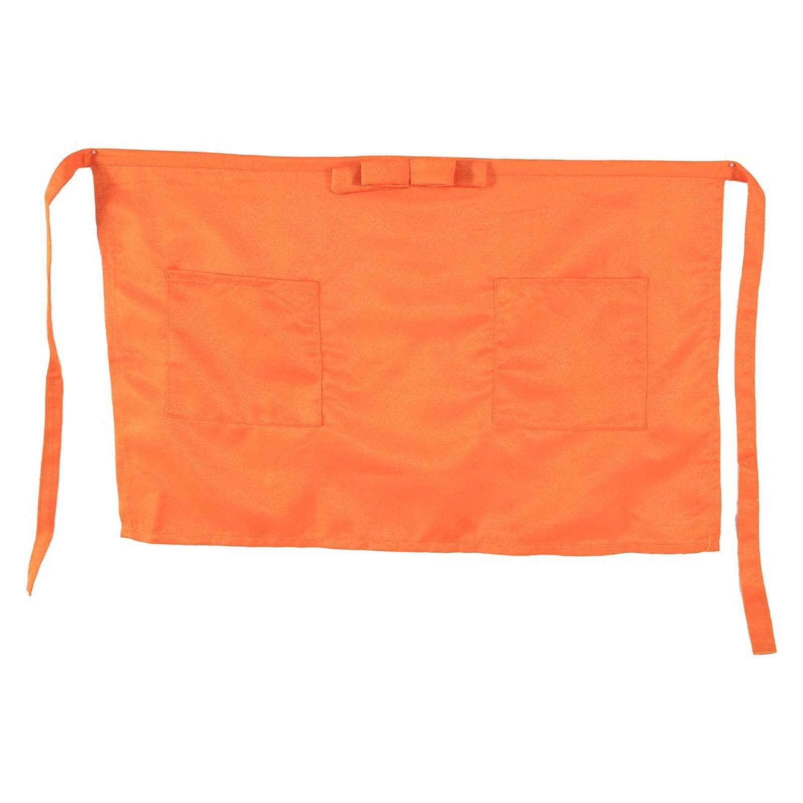 1pc Half Length Short Apron Women/Men BowKnot Type Cooking Using Coffee yellow