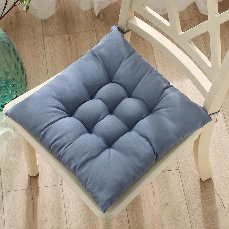 Student Chair Cushion with Straps - Thick Office and Tatami Futon Pad for Winter 30x30cm