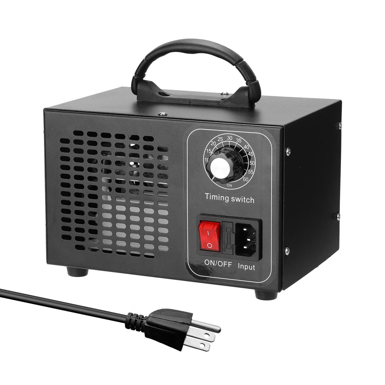 Portable Ozone Machine Generator Air Filter Purifier with Timing Switch Ozonizer Ozonator for Home 32g-US multicolour