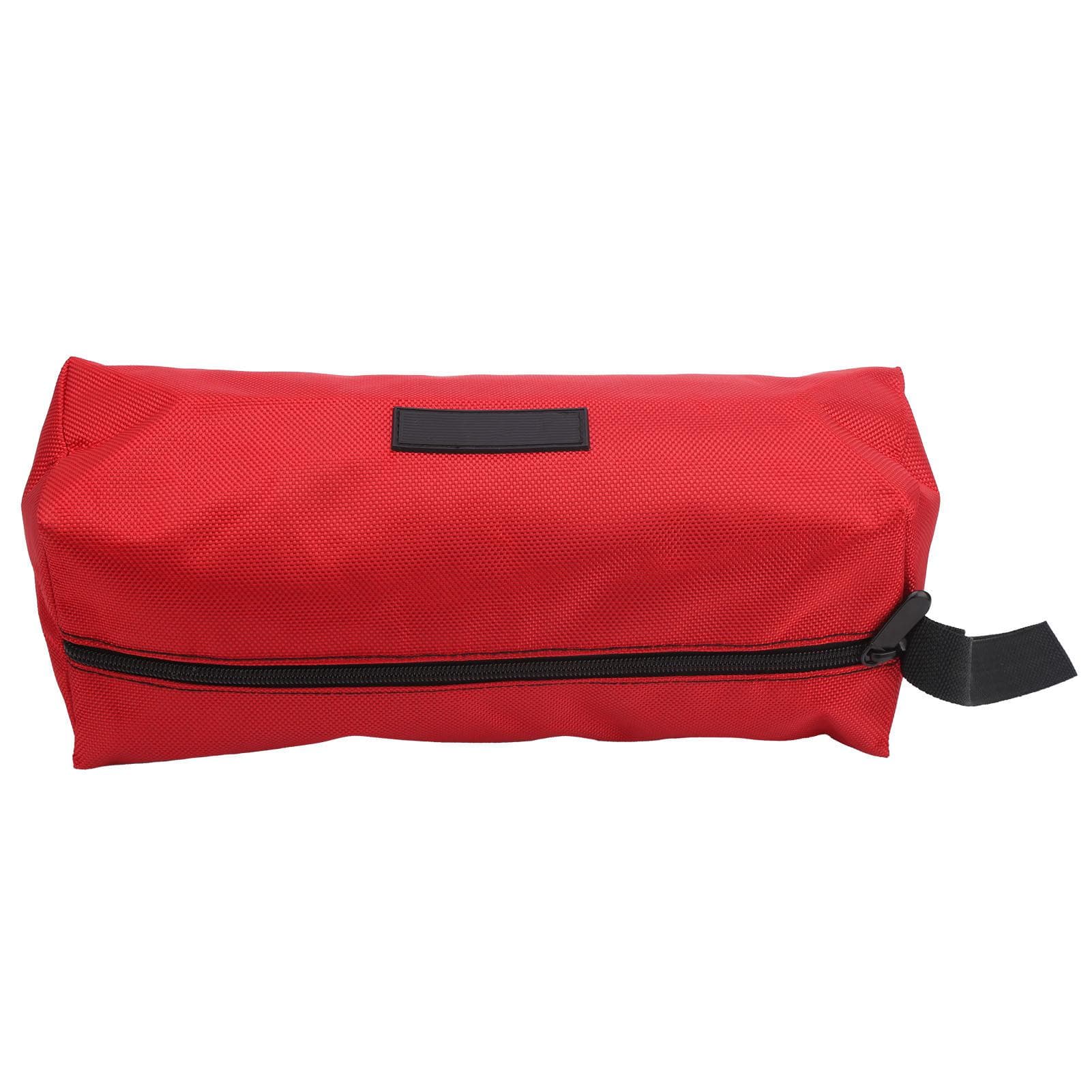 Tool Bag MultiPurpose Thick Electrician Portable Waterproof 1680D Oxford Cloth L(Red )