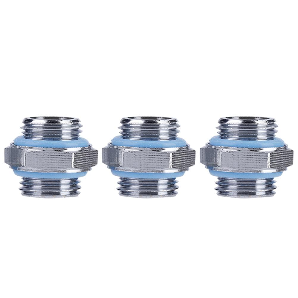 3PCS External Hexagonal G14 Thread Tube Connector Fitting for PC Water Cooling System