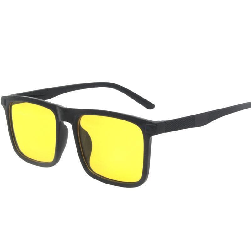 Black Leopard Square Frame Anti Blue Ray Sunglasses for Men Women Outdoor Fishing Driving UV Protection