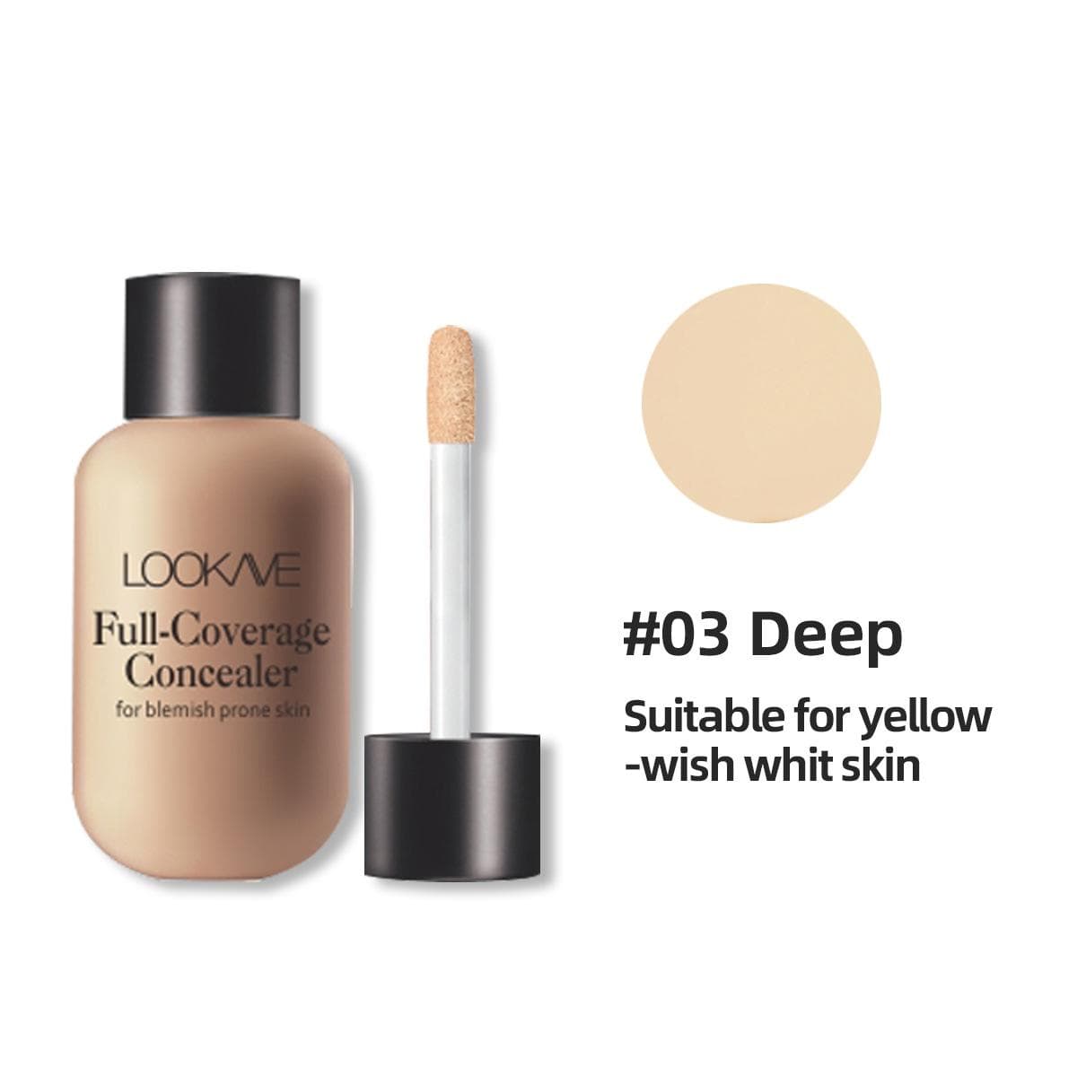 Waterproof Liquid Concealer 3 Colors Matte Full Coverage Acne Scars Dark Circles Foundation Whitening Lasting Makeup Cosmetics 03